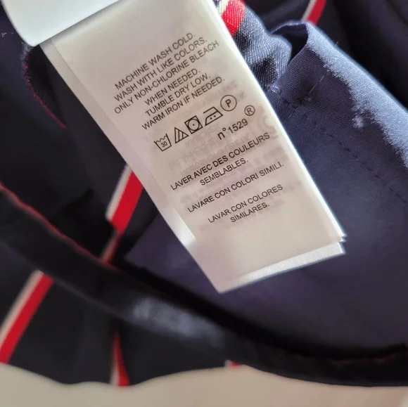 Ralph Lauren Navy Striped Dress Ankle Pants - Picture 5 of 6